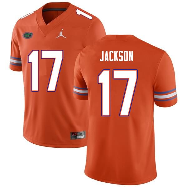 NCAA Florida Gators Kahleil Jackson Men's #17 Nike Orange Stitched Authentic College Football Jersey KPF3464OY